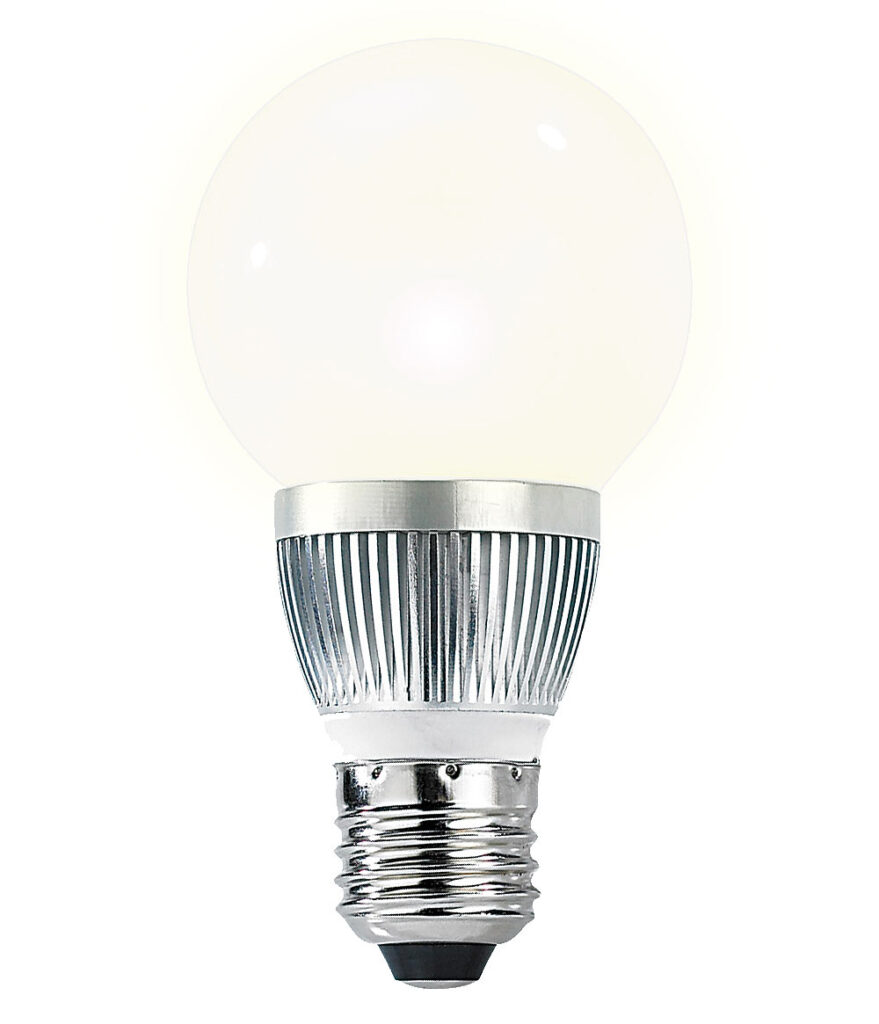 Energiespar-LED-Lampe mit 3 Watt, E27, Bulb, warmweiss, 205 lm