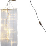 Organza-Lichterschlauch-Skulptur mit 20 LEDs, 60 cm Organza-Lichterschlauch-Skulptur mit 20 LEDs, 60 cm