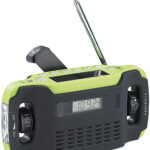 Batteriefreies Solar- & Dynamo-Koffer-Radio mit LED-Lampe