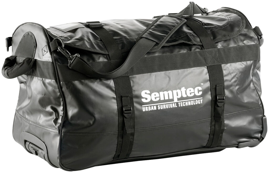 2in1-Trolley-Reisetasche aus reissfester Lkw-Plane, 100 l