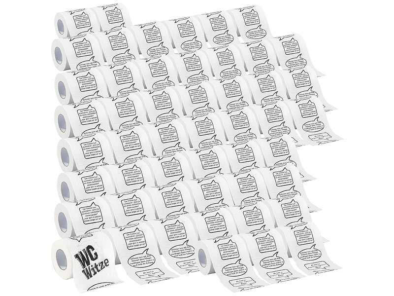 40er-Set Toilettenpapiere „Witze“, 2-lagig 40er-Set Toilettenpapiere „Witze“, 2-lagig