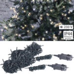 2er-Set LED-Lichterketten mit 160 LEDs für innen & aussen, IP44,16 m