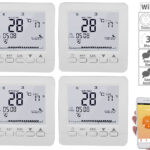 4er-Set WLAN-Thermostate für Fussbodenheizung, für Siri, Alexa & GA