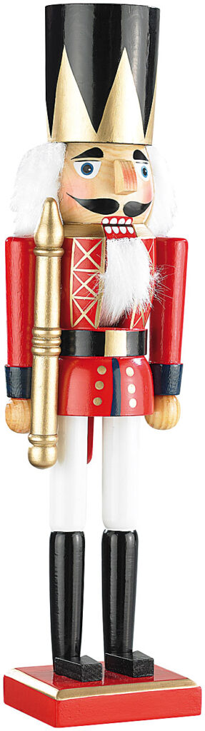 Handbemalter Deko-Nussknacker „König“, im Erzgebirge-Stil, 35cm