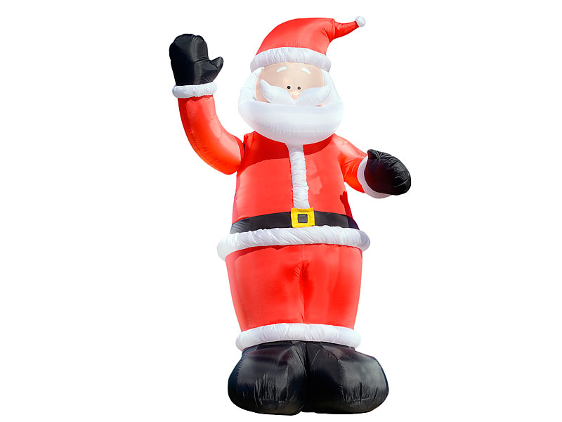 Winkender Leucht-Weihnachtsmann, aufblasbar, 270 cm
