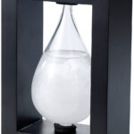 Modernes FitzRoy-Sturmglas in Tropfenform, 14 cm