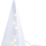 Weihnachtsdeko „Pyramide“ mit Hologramm-Effekt und 10 LEDs