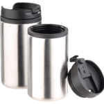 2er-Set doppelwandige Edelstahl-Isolierbecher, hält warm & kalt, 280ml
