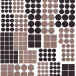 220-teiliges Filzgleiter- und Möbelpuffer-Set, selbstklebend, 4mm, schwarz und braun