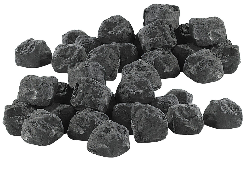 2er-Set Deko-Steine für Bio-Ethanol-Öfen, schwarz 2er-Set Deko-Steine für Bio-Ethanol-Öfen, schwarz