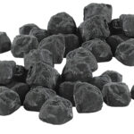 2er-Set Deko-Steine für Bio-Ethanol-Öfen, schwarz