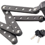 Fahrrad- & Motorrad-Faltschloss mit Rahmenhalterung, 95 cm,5 mm Stahl