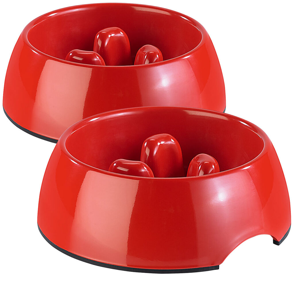 2er Pack Anti-Schling-Napf für Hunde und Katzen, 300 ml
