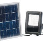 Solar-LED-Fluter für aussen, RGBW, 10 Watt, mit Fernbedienung & Timer