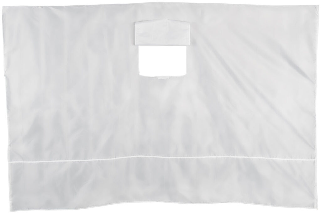 Wandseitenteil für Faltpavillon, mit Klett-Fenster, 3 x 1,9 Meter, weiss