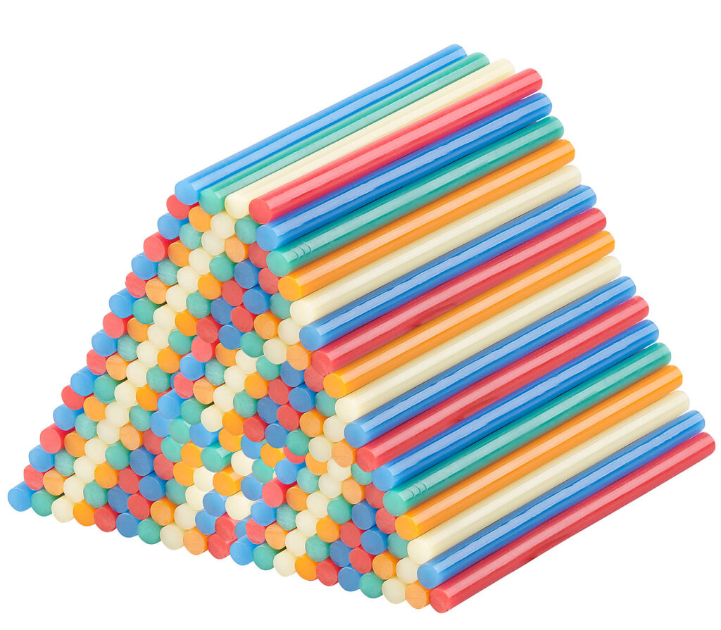 4er-Set 50 Klebesticks für Heissklebepistolen, 11 x 200 mm, bunt