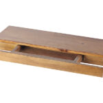 Wandregal aus Zedernholz mit versteckter Schublade, 50 x 5 x 18cm