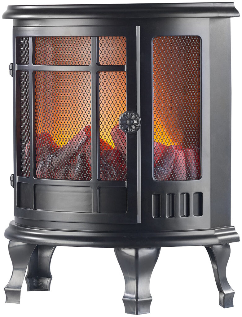 Deko-Elektrokamin mit Flammen-Effekt, Batterie-Betrieb, 35,5 cm Höhe