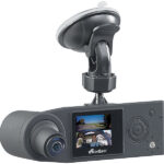 Full-HD-Dashcam mit 2 Kamerasfür 360°-Panorama-Sicht, G-Sensor