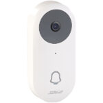 WLAN-HD-Video-Türklingel mit App, Gegensprechen, 156°-Bildwinkel, Akku