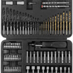 Bohrer- & Bit-Set, Titanummantelung, 109 Teile im Aufbewahrungs-Koffer