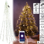 WLAN-Tannenbaum-Überwurf-Lichterkette mit App, 8 Girlanden, 320 LEDs