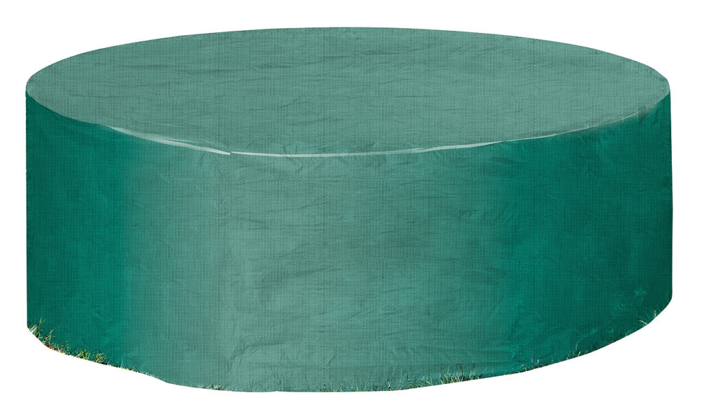 Gewebe-Abdeckplane für Gartentisch & Sonneninsel, 250 x 90 cm (Ø x H)