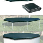 Gewebe-Abdeckplane für Pool &Trampolin, 300 x 17 cm (Ø x H)