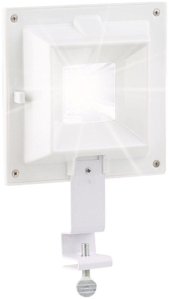 Solar-LED-Dachrinnenleuchte, 6 SMD-LEDs, 20 Lumen, IP44, Licht-Sensor