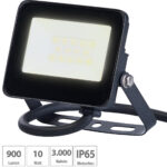Wetterfester Mini-LED-Fluter, 10 W, 900 lm, IP65, 3.000 K, warmweiss