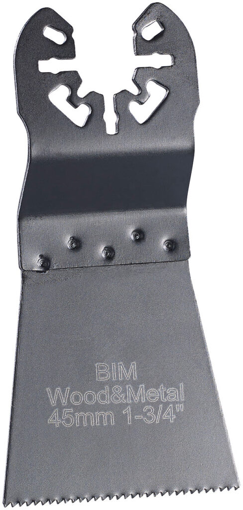 Bimetall-Tauchsägeblatt für Multitools, 45 mm, HSS, Schnellspannung
