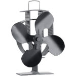 Stromloser Kaminofen-Ventilator mit 4 Lüfter-Blättern, für 60 – 350 °C
