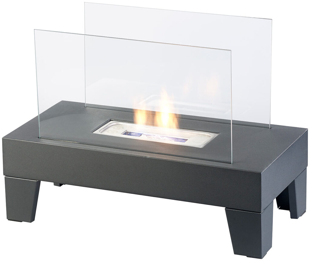Bio-Ethanol-Lounge-Dekofeuer, 60 x 45 x 30 cm, bis 60 Min. Brenndauer