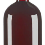 2in1-Weinflasche und XXL-Glas aus Echtglas, 750 ml