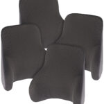 4er Set  Memory-Foam-Rückenkissen, 3-Zonen-Stütze