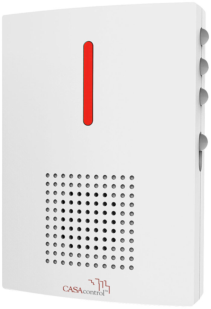 Funk-Empfänger für Türklingel FTK-120, Licht- & Ton, bis 1 00 m, weiss