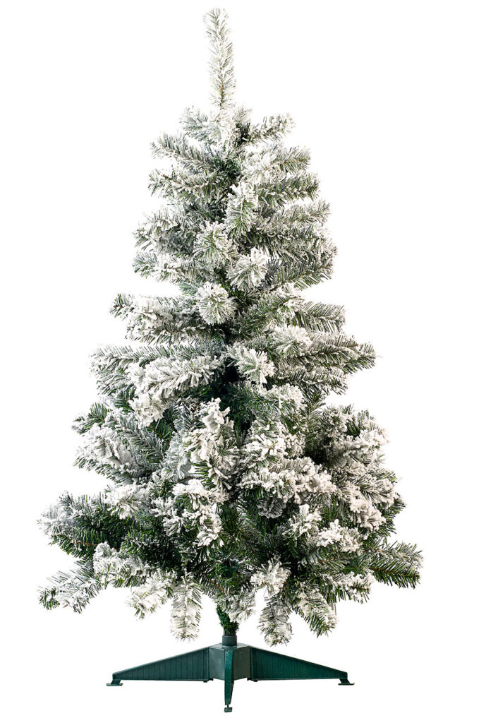 Künstlicher Weihnachtsbaum imSchneedesign, 120 cm, 199 PVC-Spitzen