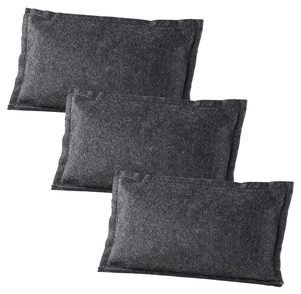 3er-Set Luft- und Autoentfeuchter, wiederverwendbar, 3 x 1 kg