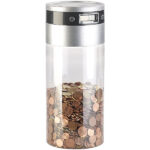 XXL-Spardose mit elektronischem Münz-Zählwerk und LCD-Display, 3,8 l