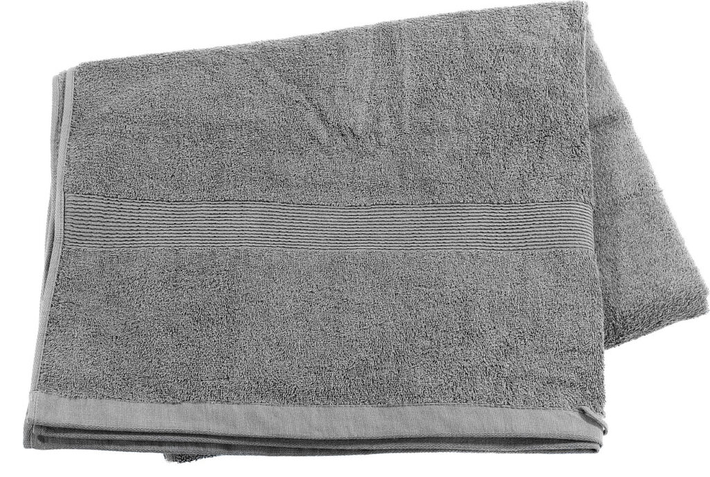 Saunatuch aus Baumwoll-Frottee 220 x 90 cm, grau Saunatuch aus Baumwoll-Frottee 220 x 90 cm, grau