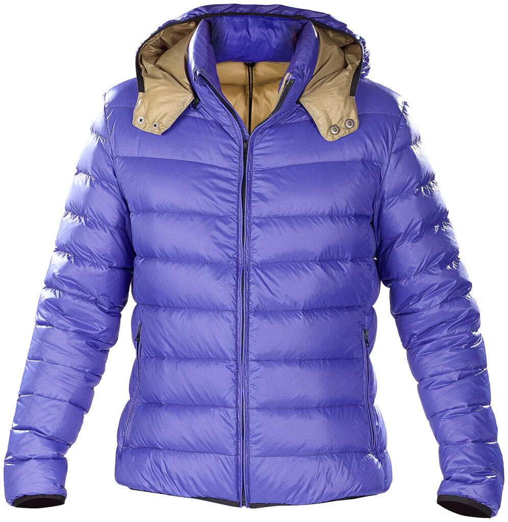 Ultraleichte Steppjacke mit Daunen, Grösse S, ultramarinblau, unisex