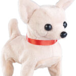 Niedlicher Plüsch-Chihuahua, läuft und bellt, batteriebetrieben