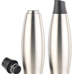 2er-Set Design-Thermo-Isolierflaschen mit Klick-Verschluss, 650 ml