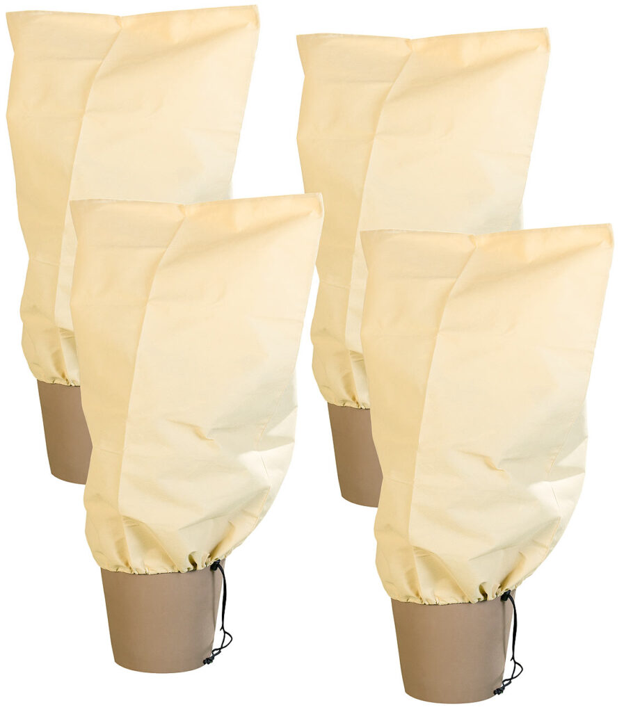 4er-Set Pflanzenabdeckungen, 8, 80 x 60cm, 70 g/m²