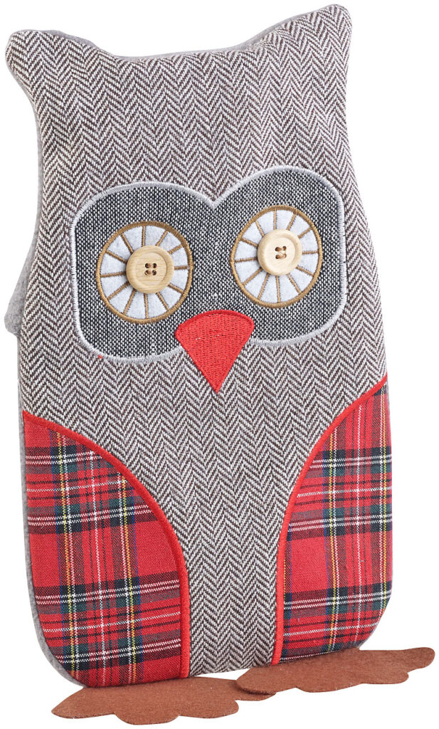 Bezug im Eulen-Design für Kinder-Wärmflaschen bis 1 Liter