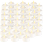48er-Set LED-Teelichter mit flackerndem Licht, Batteriebetrieb 48er-Set LED-Teelichter mit flackerndem Licht, Batteriebetrieb