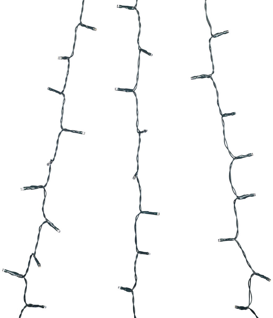 Weihnachtsbaum-Überwurf-Lichterkette mit 6 Girlanden & 180 LEDs, IP44