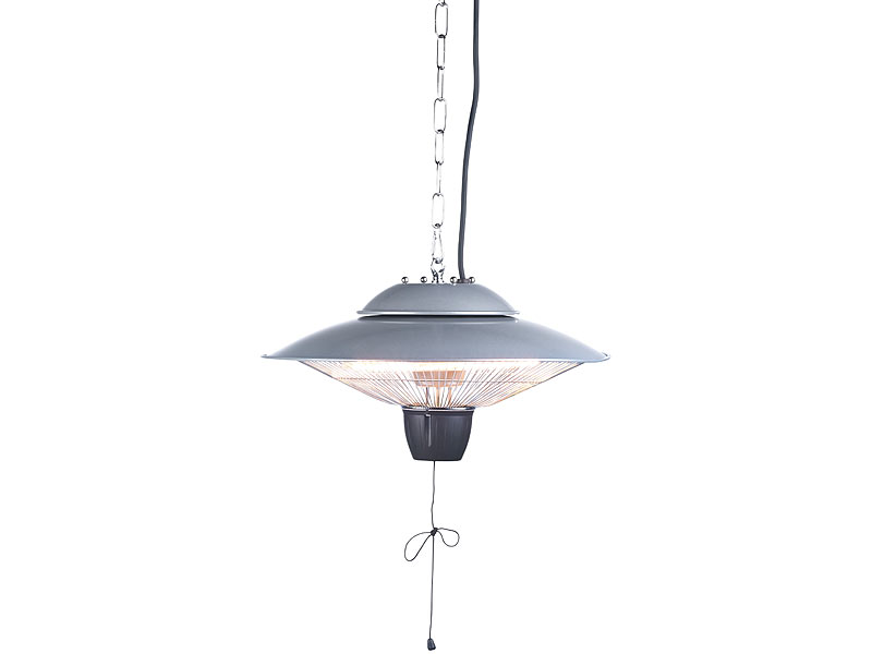 Infrarot-Decken-Heizstrahler,1.500 Watt, spritzwassergeschützt (IPX4)