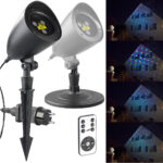 RGB-Laserprojektor mit Sternen-Lichteffekt & Fernbedienung,IP65/IP44