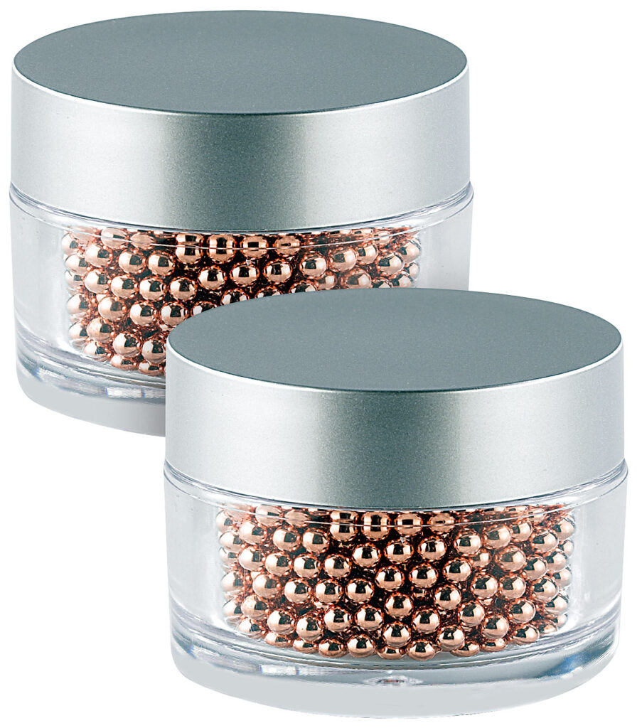 2.000 Edelstahl-Reinigungsperlen mit Kupfer-Mantel für Flaschen & Co.